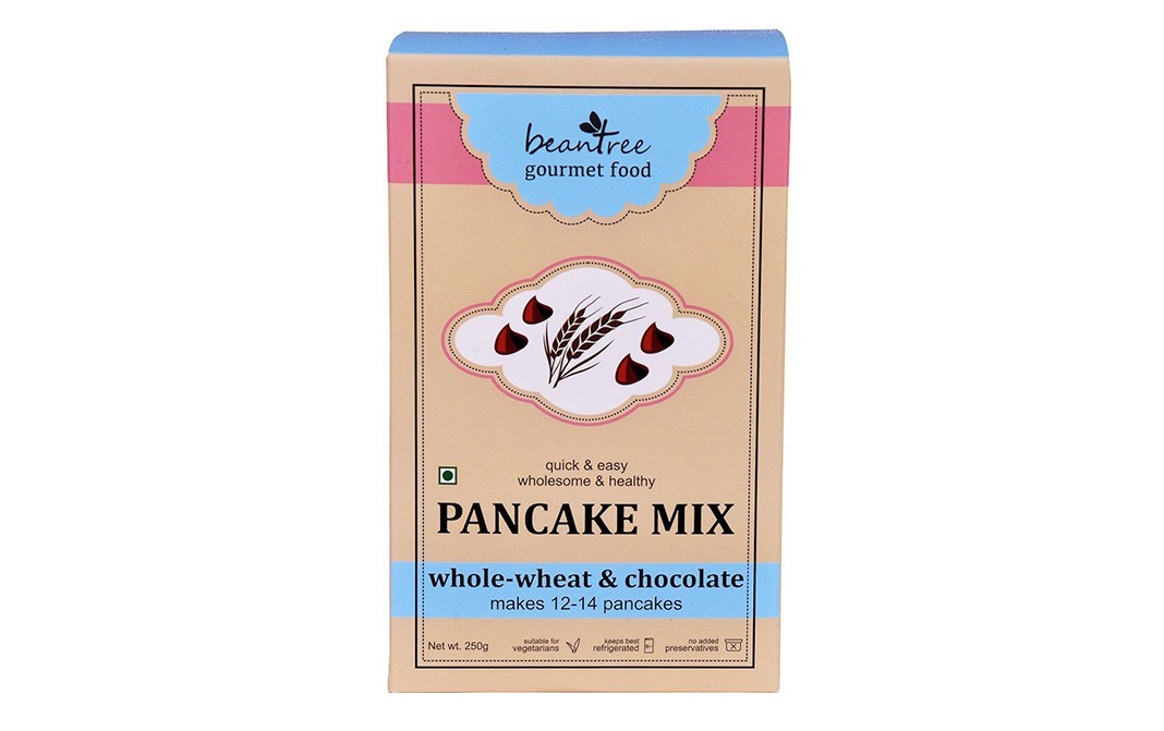 Beantree Gourmet Food Pancake Mix Whole-Wheat & Chocolate   Box  250 grams
